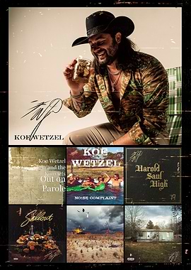 Koe Wetzel Album Covers Collage