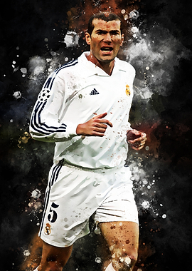 Zinedine Zidane in Real Madrid Jersey