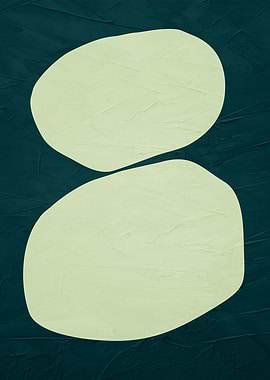 Abstract Organic Shapes on Textured Background