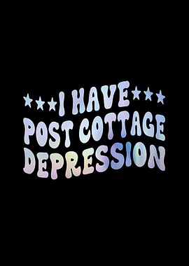 Post Cottage Depression Text Art