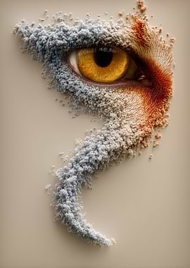 Abstract Eye with Particle Dissolution