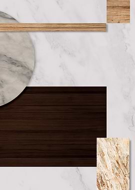Marble and Wood Texture Collage
