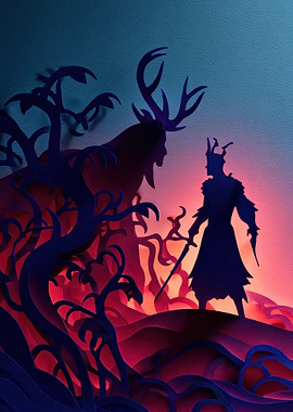 Norse Mythology Paper Cut