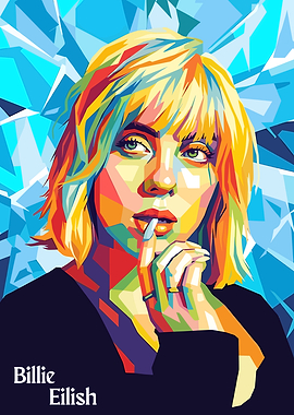 Billie Eilish Pop Art Portrait