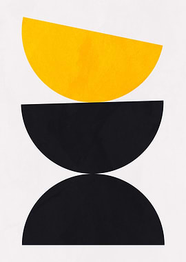 Abstract Geometric Shapes Stacked