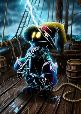 Vivi Ornitier on a Ship During a Storm