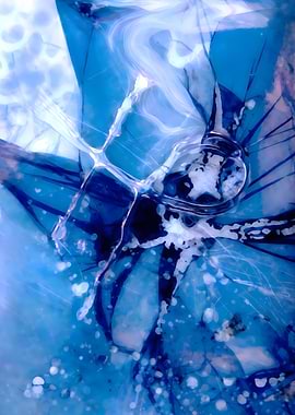 Blue Storm – Abstract Swirls & Energy – Abstract Porcelain #29