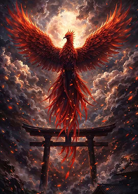 Majestic Flame Phoenix