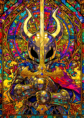 Knight in Stained Glass Armor