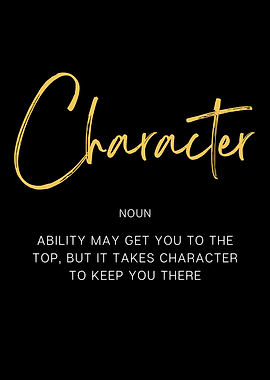 Character Definition Poster
