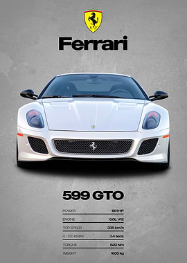 Ferrari 599 GTO Poster