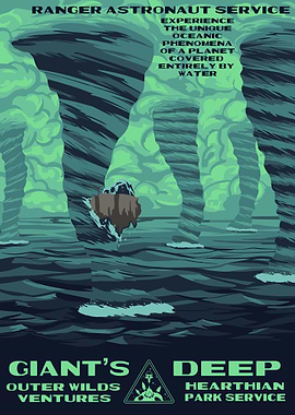 Giant's Deep Outer Wilds Ventures Poster