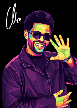The Weeknd Pop Art Portrait