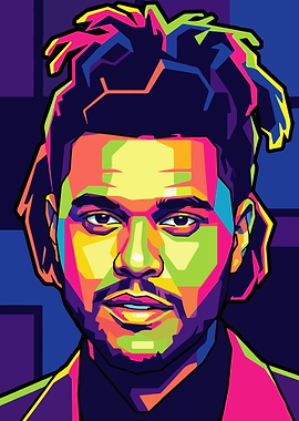 The Weeknd Pop Art Portrait