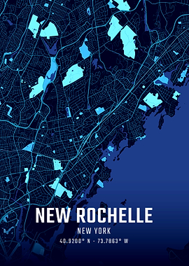 New Rochelle Midnight City Map