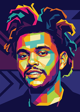 The Weeknd Pop Art Portrait