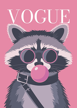 Raccoon Vogue Cover