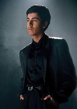 ivan cornejo in Black Suit