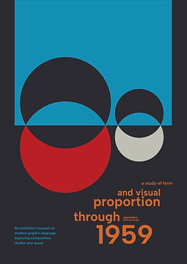 Retro Graphic Design with Geometric Shapes