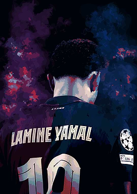Lamine Yamal Football Jersey Art
