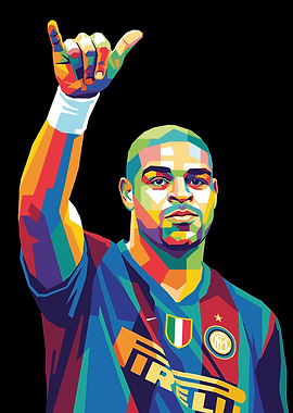 Football Player in Pop Art Style