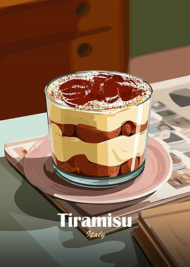 Tiramisu Dessert in a Glass