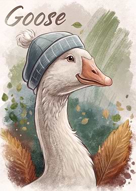 Goose Wearing a Hat