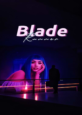 Blade Runner Poster with Ana de Armas