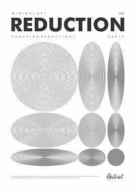 Minimalist Abstract Reduction Poster