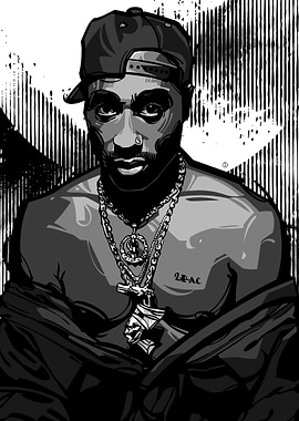 Tupac Shakur Portrait