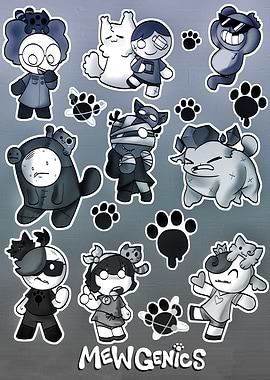 MewGenics Sticker Sheet
