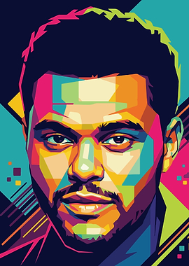 The Weeknd Pop Art Portrait