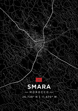 Smara Morocco Map