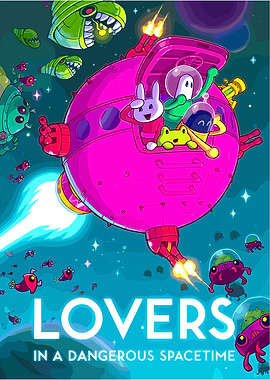 Lovers in a Dangerous Spacetime Game Cover Art