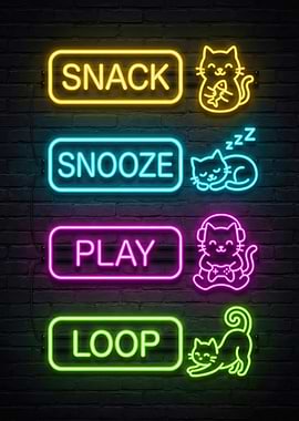 Cute Cat Neon Signs