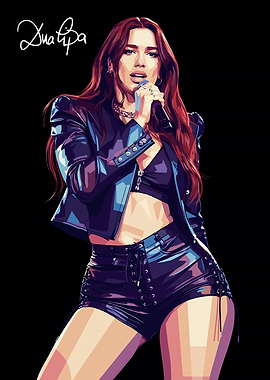 Dua Lipa Pop Art