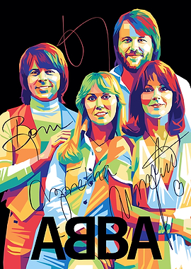 ABBA Pop Art Portrait