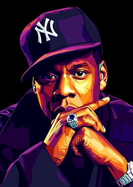 Jay-Z Pop Art Portrait