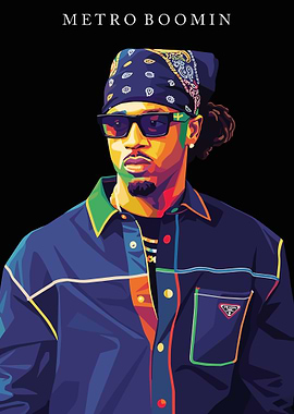 Metro Boomin Pop Art Portrait