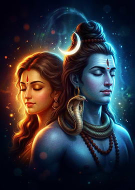 Lord Shiva and Goddess Parvati
