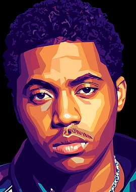 Nas Pop Art Portrait