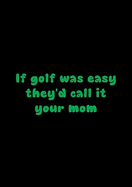 Golf Humor Text Art