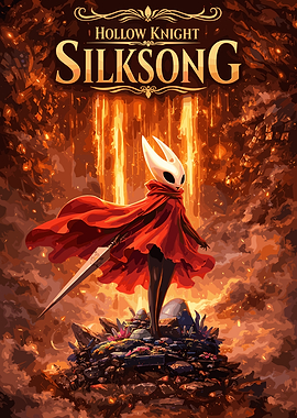 Hollow Knight Silksong Game Poster