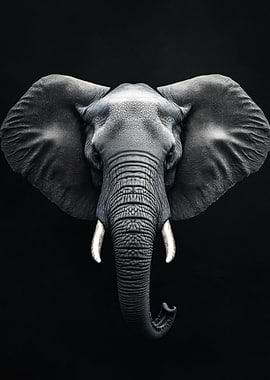 Close-up of an Elephant's Face