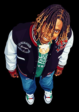 Don Toliver Vector Art Illustration