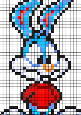 Pixel Art Buster Bunny