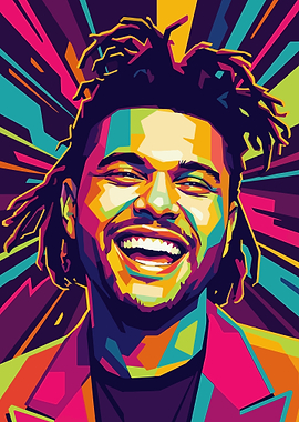 The Weeknd Pop Art Portrait