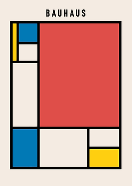 Bauhaus Abstract Geometric Art