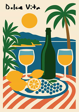 Dolce Vita Beach Scene