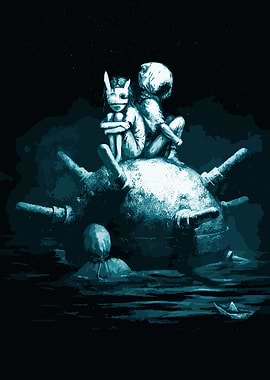 Children on a Mine in Dark Water